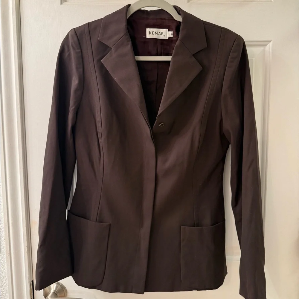 Kenar Brown Blazer Professional Tailored Jacket